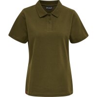 hummel Hmlred Stretch Polo Damen - dark olive