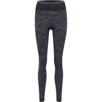 hummel Hmlmt Saga Seamless Mw Leggins Damen - black/asphalt melange