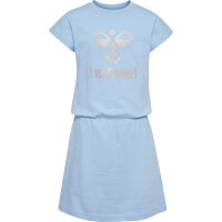 hummel Hmlflowy Dress S/S M&auml;dchen - cerulean