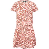 hummel Hmljumpy Aop Dress S/S Mädchen - copper brown