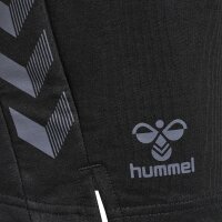 hummel Hmloffgrid Cotton Shorts Wo Damen - jet black/forged iron