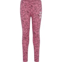 hummel Hmlmaya Flower Aop Onze Leggins M&auml;dchen - heather rose