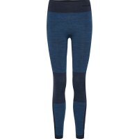 hummel Hmlclea Seamless Mid Waist Leggins Damen - insignia blue melange