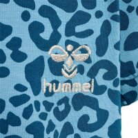 hummel Hmlflowy Aop Dress S/S M&auml;dchen - blue coral