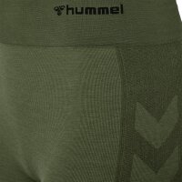 hummel Hmlclea Seamless Cycling Shorts Damen - climbing ivy/beetle melange