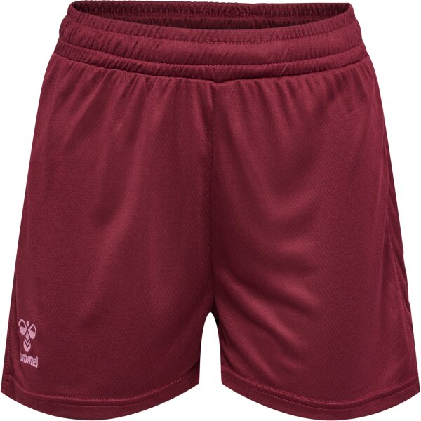 hummel Hmlactive Pl Shorts Damen - burgundy