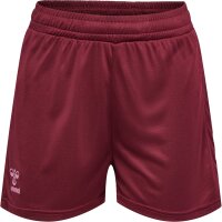 hummel Hmlactive Pl Shorts Damen - burgundy