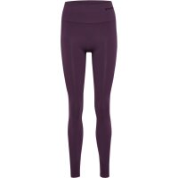 hummel Hmltif Seamless High Waist Leggins Damen - plum...