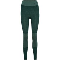 hummel Hmlclea Seamless Mid Waist Leggins Damen - green gables/garden topiary me