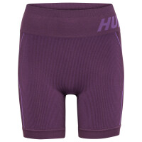 hummel Hmlte Christel Seamless Shorts Damen - plum perfect/bellflower melan