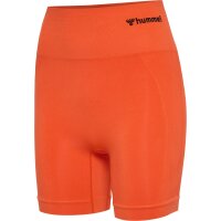 hummel Hmltif Seamless Shorts Damen - tangerine tango