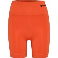 hummel Hmltif Seamless Shorts Damen - tangerine tango