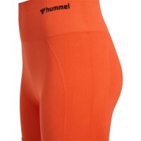 hummel Hmltif Seamless Shorts Damen - tangerine tango