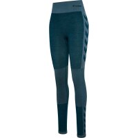 hummel Hmlclea Seamless Mid Waist Leggins Damen - dark sea