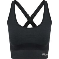 hummel Hmlclea Seamless Sports Top Damen - black melange