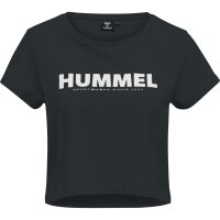 hummel Hmllegacy Cropped T-Shirt Damen - black