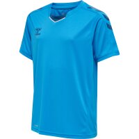 hummel Hmlcore Xk Poly Trikot S/S Kinder - blue danube