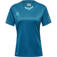 hummel Hmlcore Xk Poly Trikot S/S Damen - blue coral