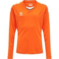 hummel Hmlcore Xk Poly Trikot L/S Kinder - orange tiger