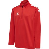 hummel Hmlcore Xk Half Zip Poly Sweat Kinder - true red