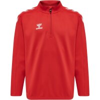 hummel Hmlcore Xk Half Zip Poly Sweat Kinder - true red