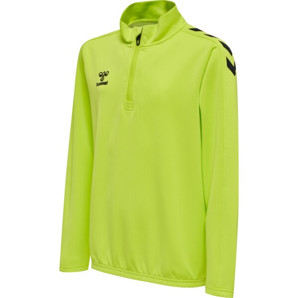 hummel Hmlcore Xk Half Zip Poly Sweat Kinder - lime popsicle