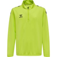 hummel Hmlcore Xk Half Zip Poly Sweat Kinder - lime popsicle