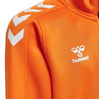 hummel Hmlcore Xk Half Zip Poly Sweat Kinder - orange tiger