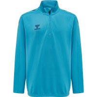 hummel Hmlcore Xk Half Zip Poly Sweat Kinder - blue danube