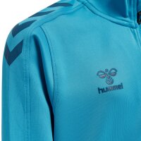 hummel Hmlcore Xk Half Zip Poly Sweat Kinder - blue danube