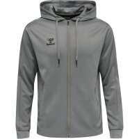 hummel Hmlcore Xk Poly Zip Hood Sweat - grey melange