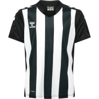 hummel Hmlcore Xk Striped Trikot S/S Kinder - black/white