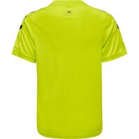 hummel Hmlcore Xk Striped Trikot S/S Kinder - lime popsicle/black