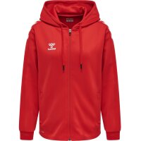 hummel Hmlcore Xk Poly Zip Hood Sweat Woma Damen - true red