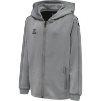 hummel Hmlcore Xk Poly Zip Hood Sweat Kinder - grey melange