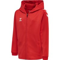 hummel Hmlcore Xk Poly Zip Hood Sweat Kinder - true red