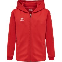 hummel Hmlcore Xk Poly Zip Hood Sweat Kinder - true red