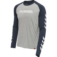 hummel Hmllegacy Blocked T-Shirt L/S - blue nights