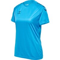 hummel Hmlcore Xk Core Poly Tee S/S Damen - blue danube