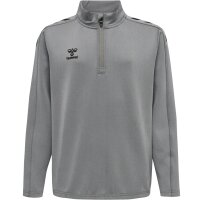 hummel Hmlcore Xk Half Zip Poly Sweat Kinder - grey melange