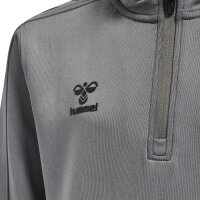 hummel Hmlcore Xk Half Zip Poly Sweat Kinder - grey melange