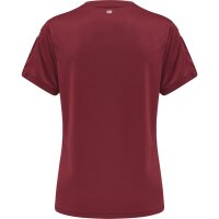 hummel Hmlcore Xk Poly Trikot S/S Damen - maroon