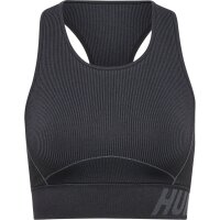 hummel Hmlte Christel Seamless Sports Top Damen - black/asphalt melange