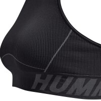 hummel Hmlte Christel Seamless Sports Top Damen - black/asphalt melange