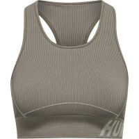 hummel Hmlte Christel Seamless Sports Top Damen - chateau gray/driftwood melange