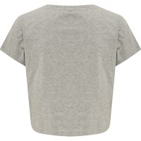 hummel Hmllegacy Cropped T-Shirt Damen - grey melange