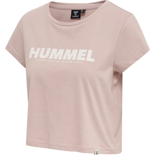 hummel Hmllegacy Cropped T-Shirt Damen - chalk pink