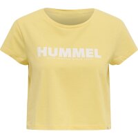 hummel Hmllegacy Cropped T-Shirt Damen - golden haze