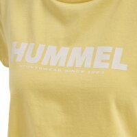 hummel Hmllegacy Cropped T-Shirt Damen - golden haze