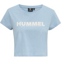 hummel Hmllegacy Cropped T-Shirt Damen - placid blue